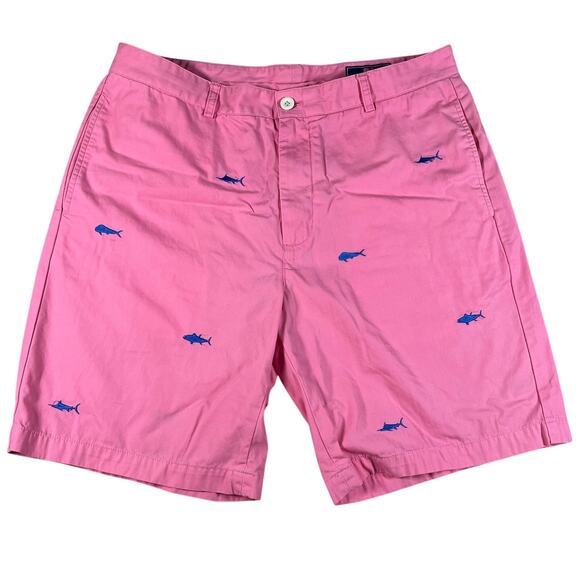 Vineyard Vines Men’s Pink Shorts 36 Waist 9 Inch Inseam Preppy - Picture 1 of 6